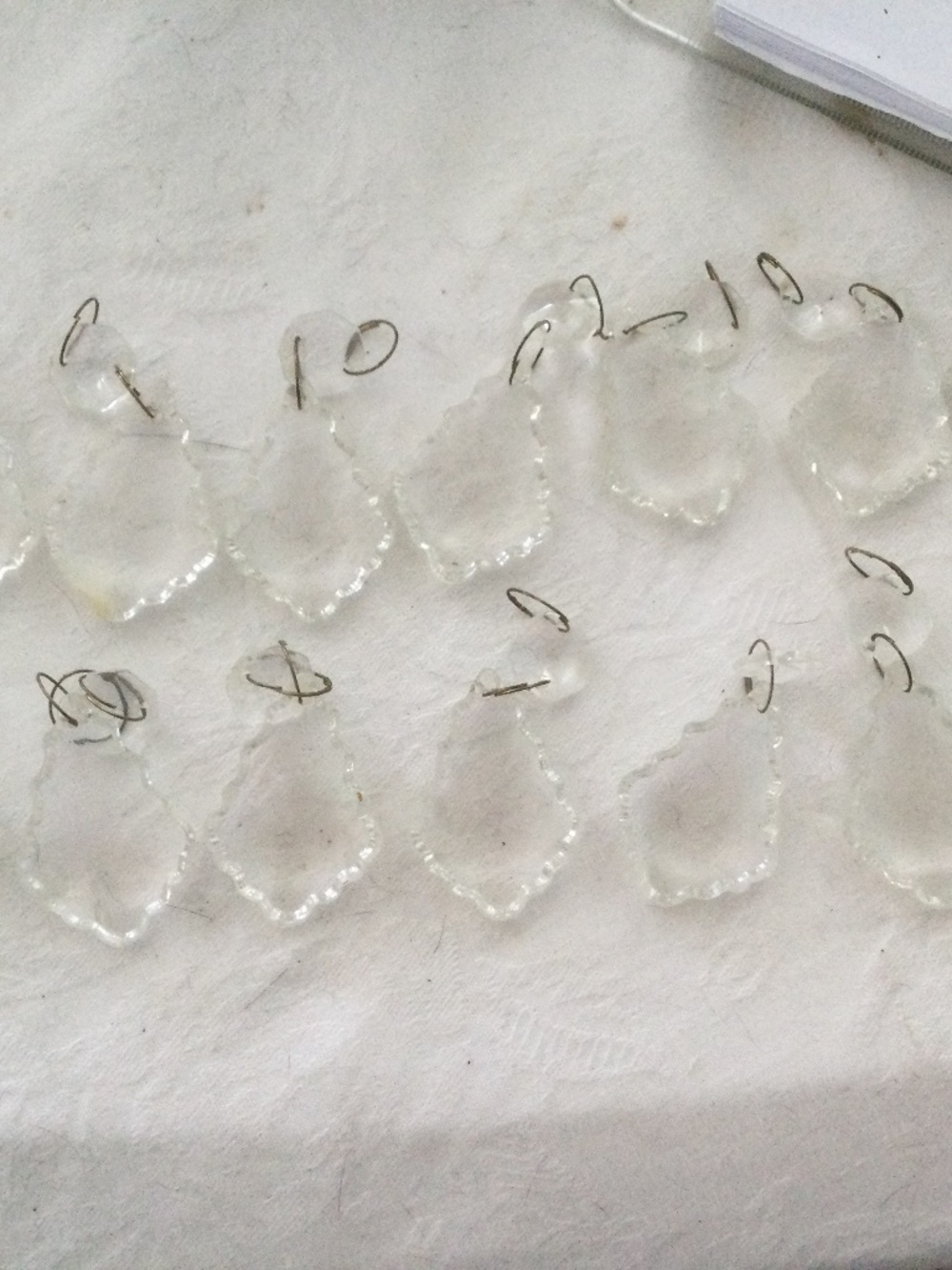 Crystal Chandelier Pendalogue Prisms 2”,   14 each